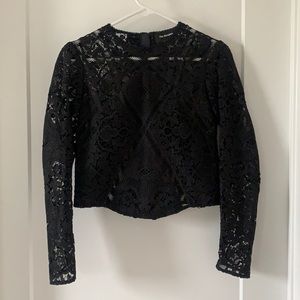 Kooples Botanique Lace Top